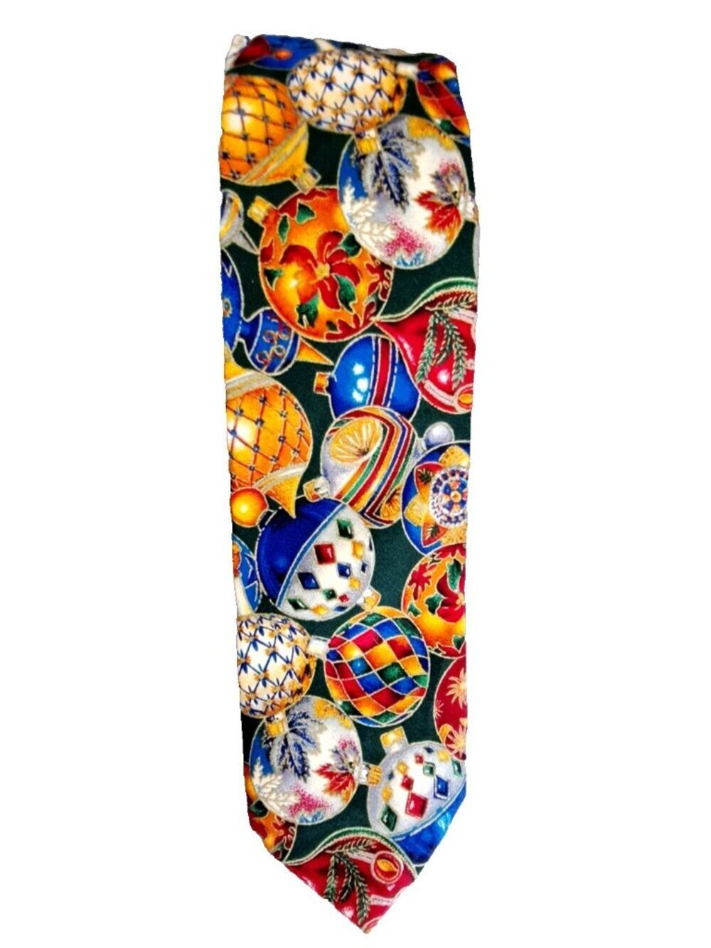 Unbranded Tie 100% Cotton Christmas Ornament Pattern Classic Width Short Length